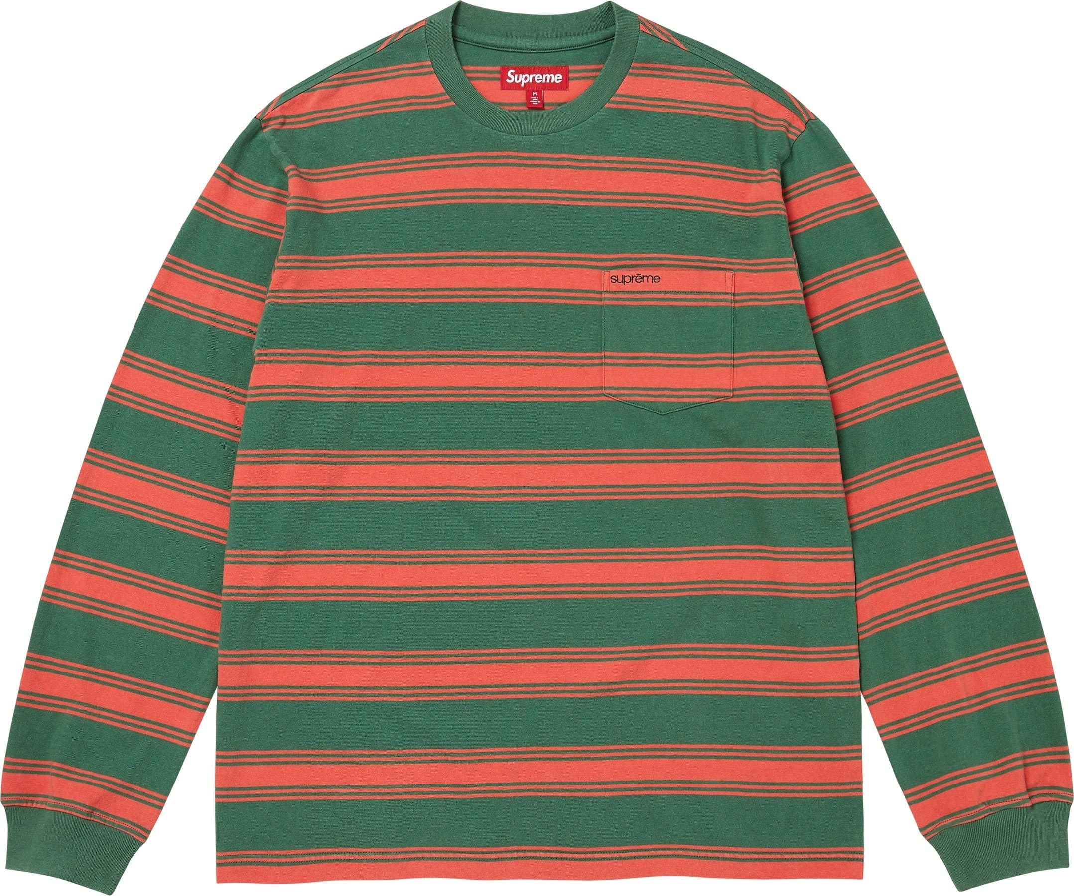 Stripe Pocket L/S Top view 2